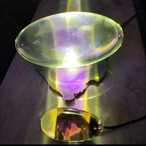 Large Crystal Refractal portable USB Desktop Floor LIGHT